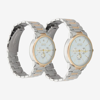 Jones N.Y. Unisex Adult Two Tone Bracelet Watch M0023s-42-H34