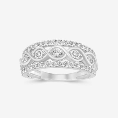 2MM 1/2 CT. T.W. Natural White Diamond 10K Gold Anniversary Band