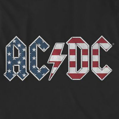 Big Boys Crew Neck Short Sleeve AC/DC Graphic T-Shirt