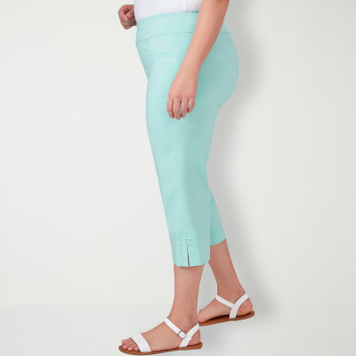 Hearts Of Palm Mid Rise Plus Capris