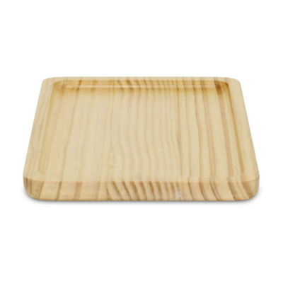 Cheungs Rectangular Natural Wood Glossy Decorative Tray