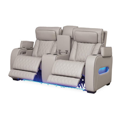 Signature Design By Ashley® Boyington Power Reclining Loveseat with Console