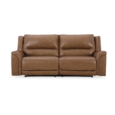 Signature Design By Ashley® Trasimeno Dual Power Leather Reclining Sofa