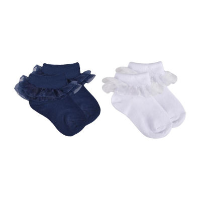 Olivia & Joy Toddler Girls 4 Pair Turncuff Socks