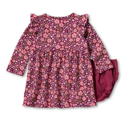 Okie Dokie Baby Girls Long Sleeve A-Line Dress