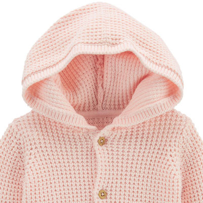 Carter's Baby Girls Hooded Long Sleeve Cardigan