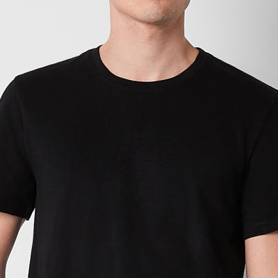 mutual weave Slub Mens Crew Neck Short Sleeve T-Shirt