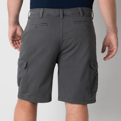 St. John's Bay Mens 10" Mid Rise Big and Tall Adaptive Stretch Fabric Adjustable Features Easy-on + Easy-off Cargo Short
