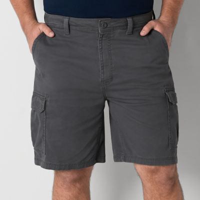 St. John's Bay Mens 10" Mid Rise Big and Tall Adaptive Stretch Fabric Adjustable Features Easy-on + Easy-off Cargo Short