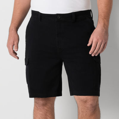 St. John's Bay 10" Mens Big and Tall Adaptive Stretch Fabric Adjustable Features Easy-on + Easy-off Cargo Short