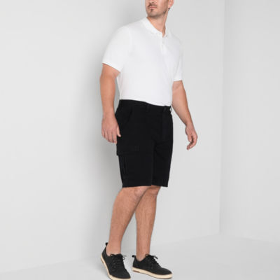 St. John's Bay 10" Mens Big and Tall Adaptive Stretch Fabric Adjustable Features Easy-on + Easy-off Cargo Short