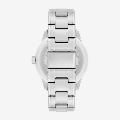 Armitron Mens Silver Tone Stainless Steel Bracelet Watch 20/5576bksv