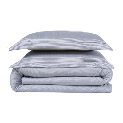 Truly Soft Grey Multi Stripe Duvet Cover Set