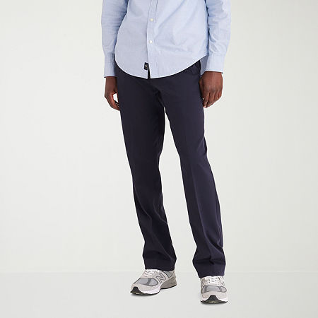 Dockers Easy Khaki With Stretch Mens Classic Fit Flat Front Pant, 40 32, Blue