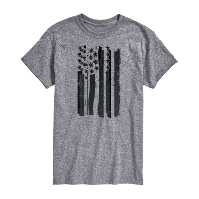 Mens Crew Neck Short Sleeve Regular Fit Big and Tall Graphic T-Shirt