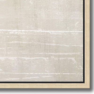 Streamline Art Coral Heart I Framed Canvas Art