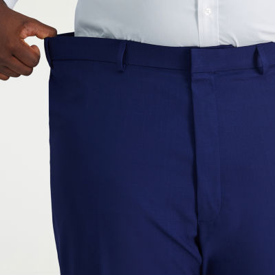 Haggar Smart Wash With Repreve Mens Classic Fit Big and Tall Flat Front Pant