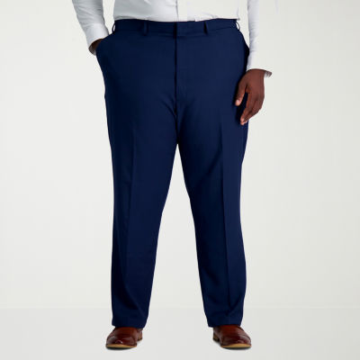 Haggar Smart Wash With Repreve Mens Classic Fit Big and Tall Flat Front Pant