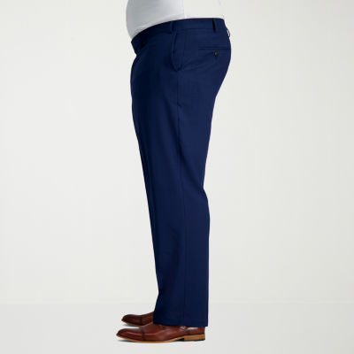 Haggar Smart Wash With Repreve Mens Classic Fit Big and Tall Flat Front Pant