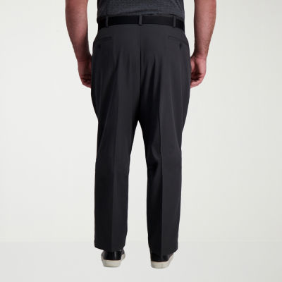 Haggar Cool Right Performance Flex Mens Classic Fit Big and Tall Pleated Pant