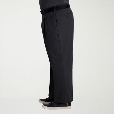 Haggar Cool Right Performance Flex Mens Classic Fit Big and Tall Pleated Pant