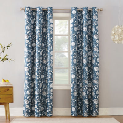 Sun Zero Jorah Grommet Top Energy Saving Light-Filtering Single Curtain Panel