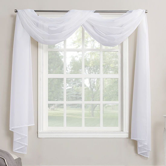 No. 918 Emily Sheer Voile Window Scarf Valance
