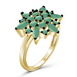 Genuine Green Emerald 14K Gold Over Silver 3-pc. Jewelry Set