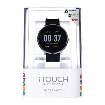Itouch Sport Mens Multi-Function Black Smart Watch 42003s-51-003