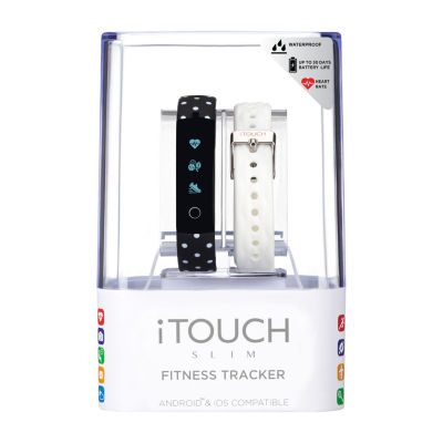 Itouch Slim Womens Multi-Function Silver Tone Smart Watch 7452b-51-G03