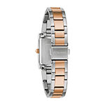Caravelle Designed By Bulova Womens Two Tone Stainless Steel Bracelet Watch 45l187