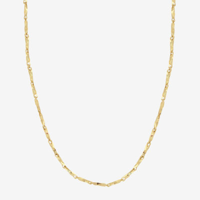 Womens 14K Gold 16 Inch Fashion Chain Necklace
