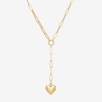 Women's Lariat Style Heart Y Necklace