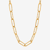 Womens 17 Inch 14K Gold Link Necklace - JCPenney