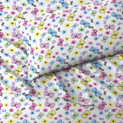 Dream Factory Sweet Butterfly Sheet Set