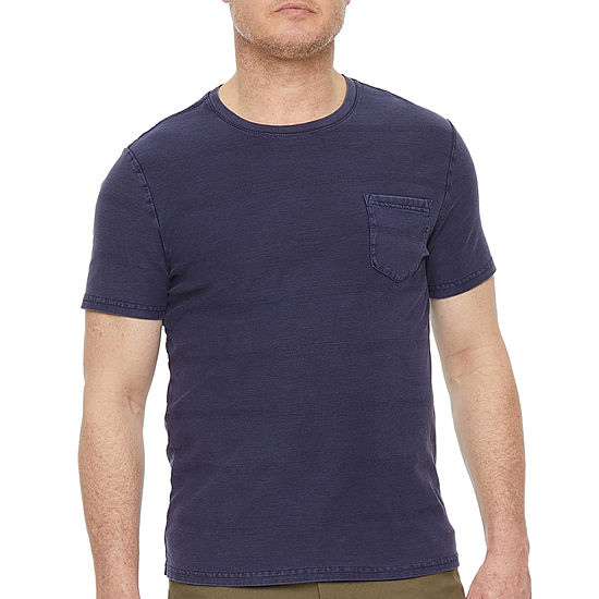 mutual weave Mens Crew Neck Short Sleeve Pocket T-Shirt