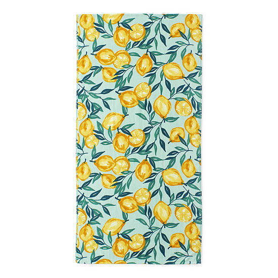 Outdoor Oasis Lemons Printed Beach Towel