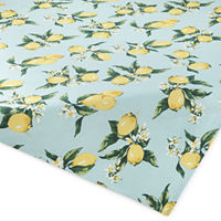 Homewear Lila Lemons Tablecloth, One Size, Blue