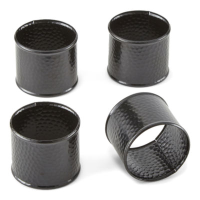 Homewear Black Hammer 4-pc. Napkin Ring
