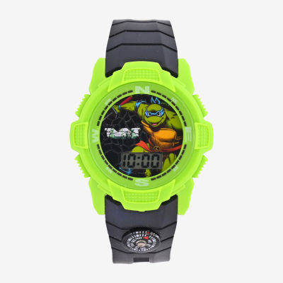 Teenage Mutant Ninja Turtles TMNT Group Shot Green Rubber Strap Watch (TMN9046)