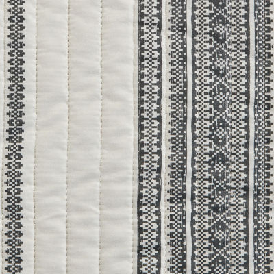 Linery Farmhouse Stripe Reversible Quilt Set