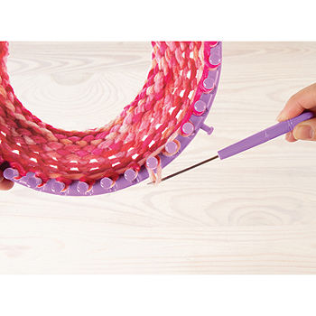 Make It Real - Beanie and Infinity Scarf Knitting Kit - Kids Crochet Kit  for Beginners - Includes Loom, Crochet Hook, Plastic Yarn Needle - DIY Arts  and Craft K…