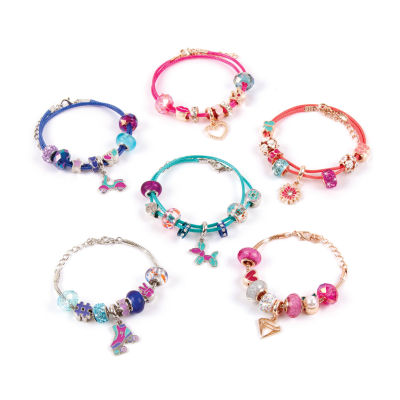 Make It Real Halo Charms 2-In-1 True Blue & Think Pink DIY Jewelry Kit