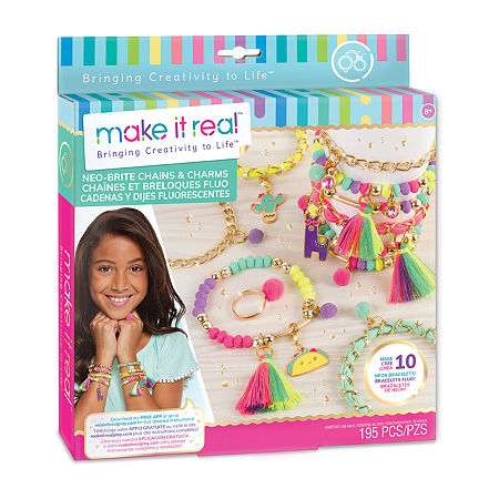 Make It Real Neo-Brite Chains & Charms Jewelry Kit, One Size, Multiple Colors