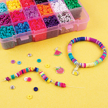 Make It Real - Block n' Rock Bracelets. DIY Alphabet Beads and Charms Bracelet  Making Kit for