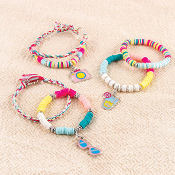 Summer Heishi Beads & Crystal Bracelet