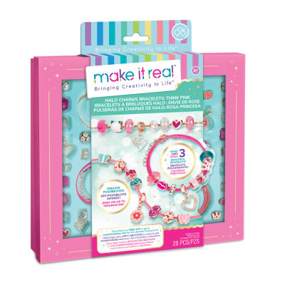 Make It Real Halo Charms Bracelets Think Pink DIY Jewelry Kit JCPenney