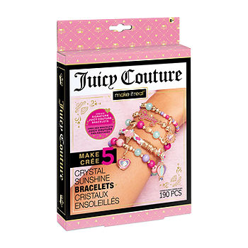 Make It Real Juicy Couture Pink and Precious Bracelets - DIY Charm Bracelet  Making Kit with Beads - Gifts for Girls : : Beauty