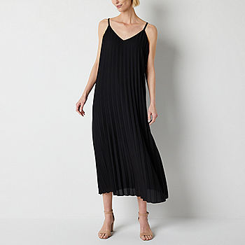 Worthington Sleeveless Maxi Dress, Color: Black -