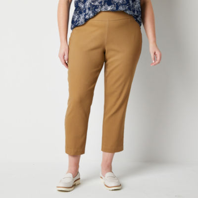 St. John's Bay-Plus Womens Ankle Pull-On Pants - JCPenney